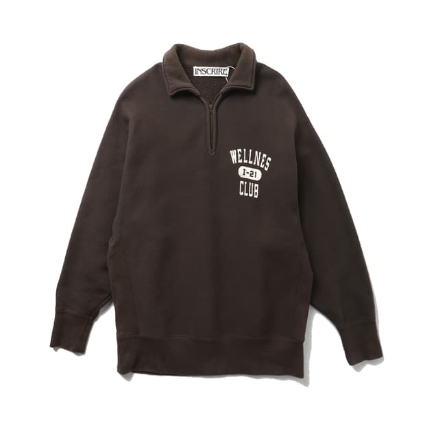 인스크라이어 INSCRIRE Half Zip Sweatshirt