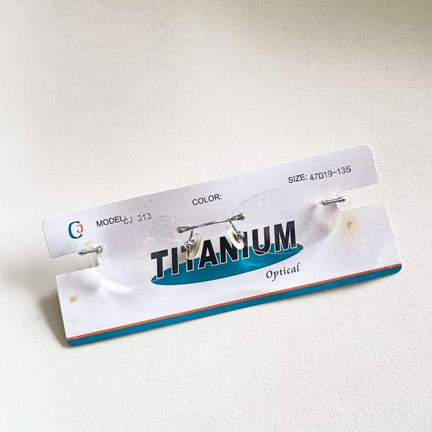 90s Titanium Optical 무테 빈티지 안경