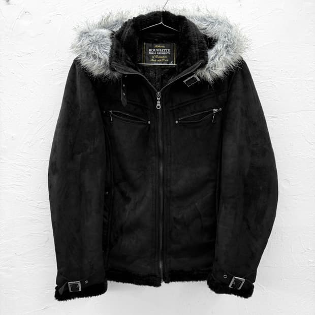 roushatte 스웨이드 퍼 무스탕