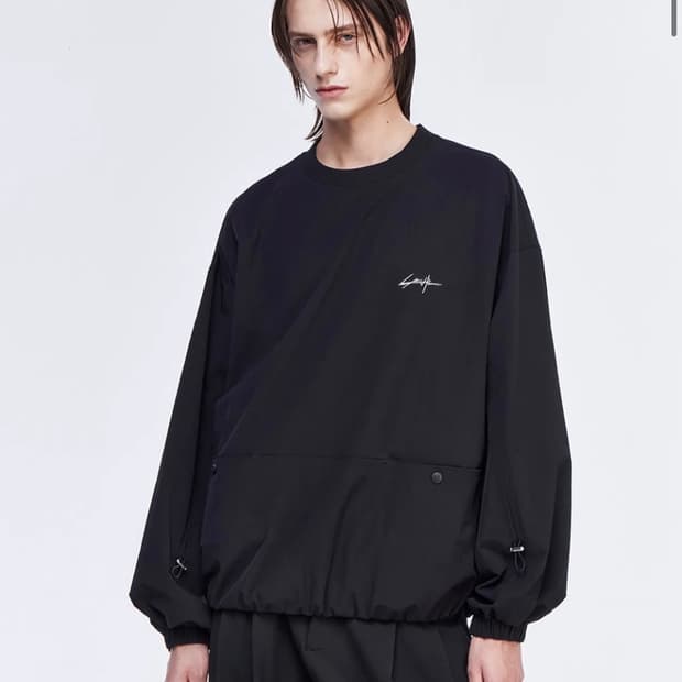 송지오옴므 오토그래프 벌룬 스웻 티셔츠 블랙