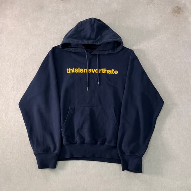 100 디스이즈네버댓 빅로고 후드티