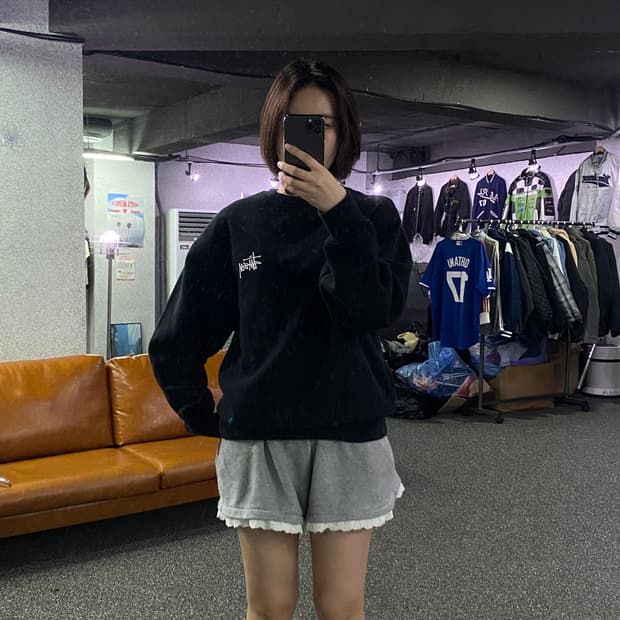 스투시 베이직 빅로고 스웻 셔츠 B2854