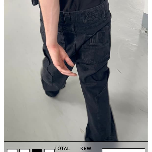 MPa CALF POCKET PANTS (BLACK)