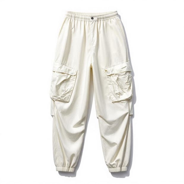 as if calie 에즈이프캘리 파라슈트 카고 팬츠 화이트 free