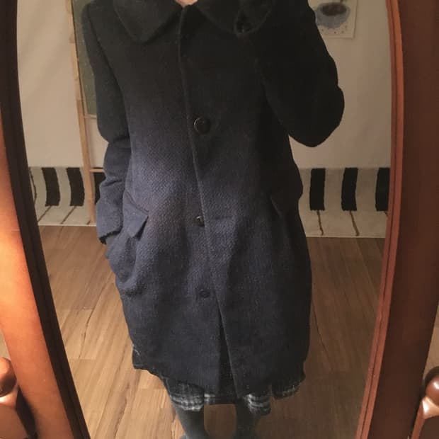 일본빈티지 만두 셔링 코트