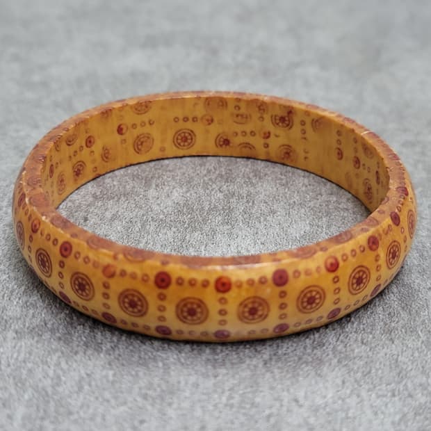 wood bangle bracelet