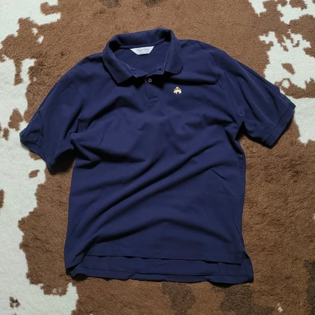 BROOKS BROTHERS 남성용 코발트 블루 피켓셔츠(L)