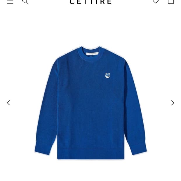 메종키츠네 블루폭스 니트 M