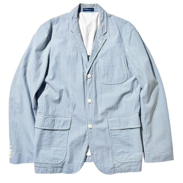 폴로 랄프로렌 시어서커 스트라이프 싱글 3B 블레이저 자켓