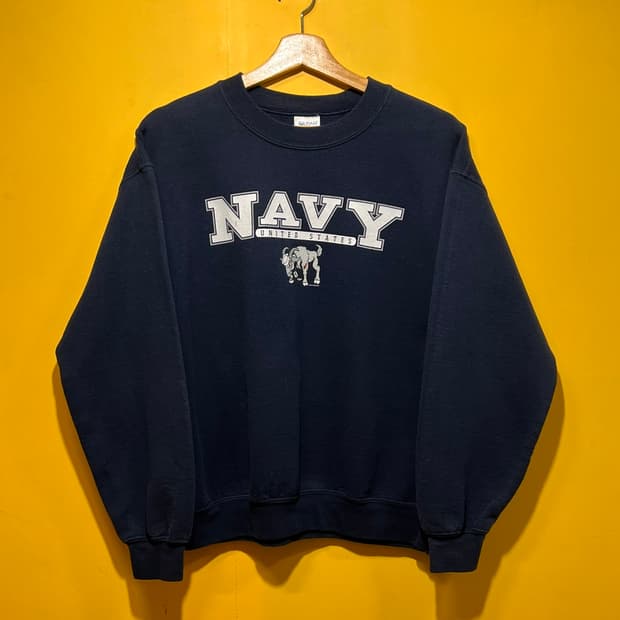 [M] 길단 헤비 블렌드 NAVY 빈티지 맨투맨