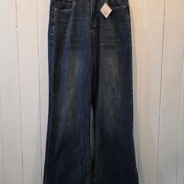 세미 플레어 워싱 팬츠