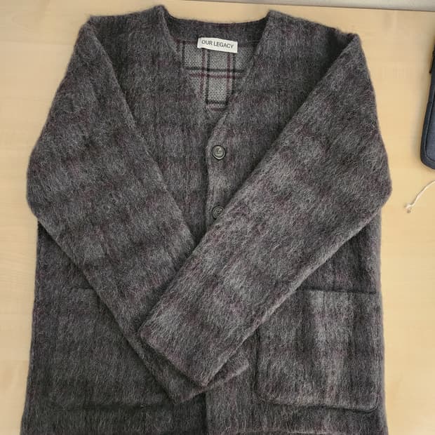 아워레가시 26ss 모헤어 가디건 sample