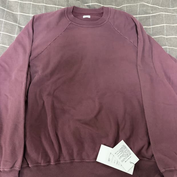 [4] 아프레쎄 26ss 빈티지라이트웨이 스웻 버건디