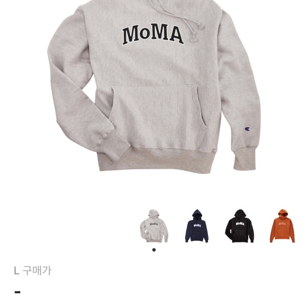 챔피온 모마 후드티 그레이 L