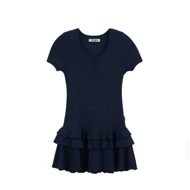 lotsyou henly neck dress navy