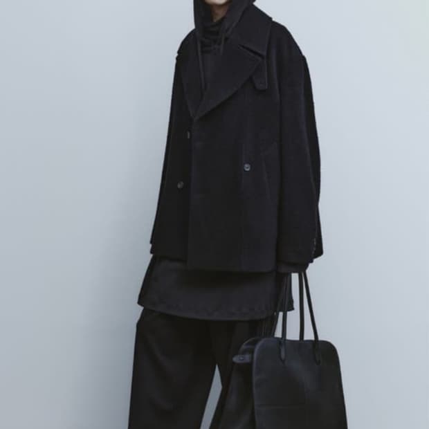 24FW 유스 피코트 S size 챠콜