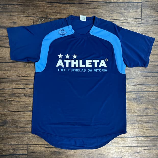 ATHLETA 아슬레타 풋살 트레이닝 반팔 네이비 실측 L