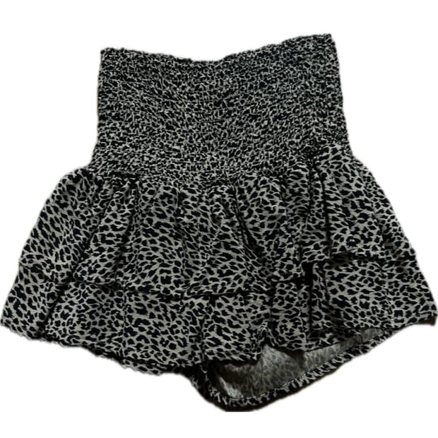 Zara leopard lace skirt