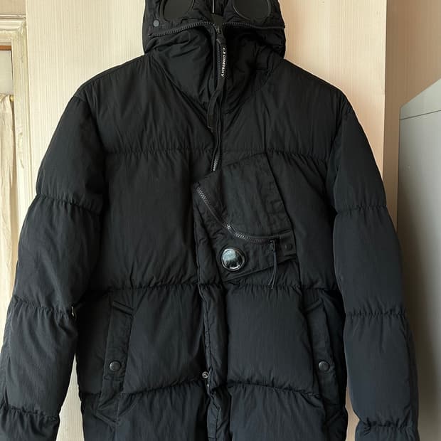 cp company 고글 렌즈포켓 패딩 100