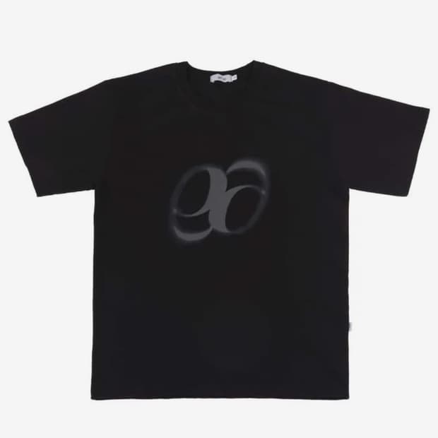 애즈온 홀리데이 오버핏 티셔츠 블랙