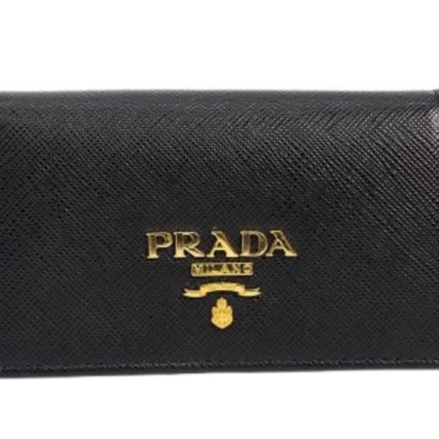 프라다 사피아노 레터로고 카드 & 명함 지갑 1MC122