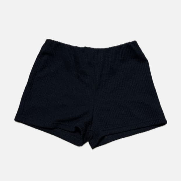 니트 마이크로쇼츠 블랙