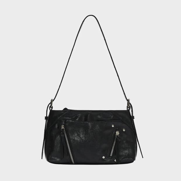 데프가먼츠 아일렛 숄더백 블랙 eyelet shoulder bag