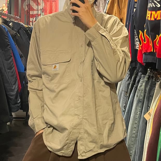 [IM] carhartt 칼하트 베이지 긴팔셔츠