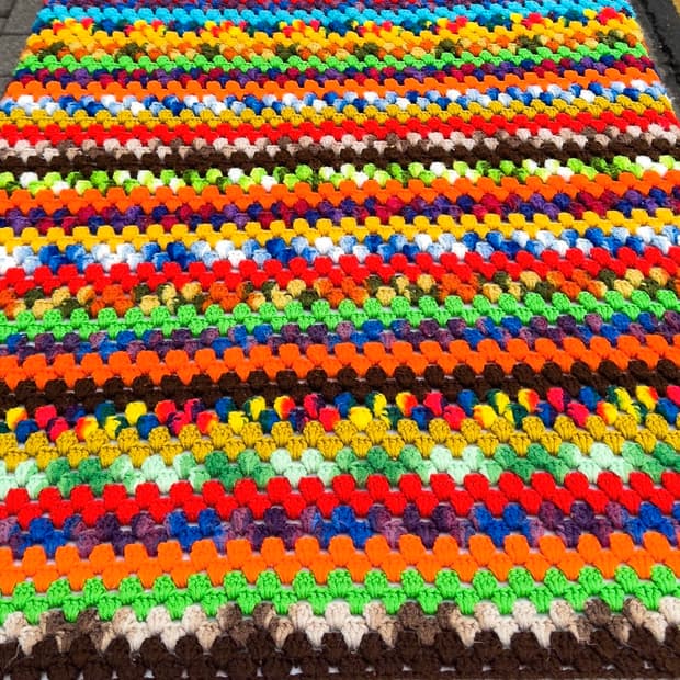 빈티지 소품 USA 크로셰 블랭킷