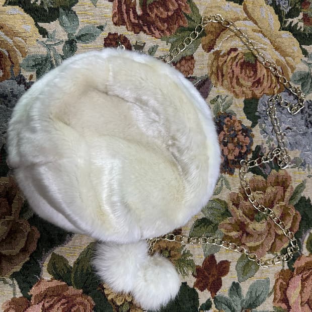 빈티지 갸루 폼폼 퍼가방 크로스백