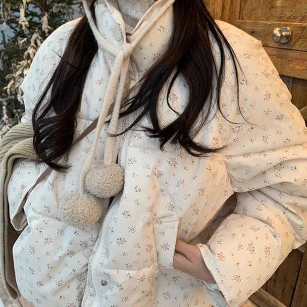 잔꽃 웰론 패딩