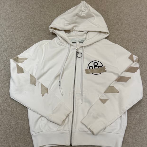 오프화이트 후드집업 L