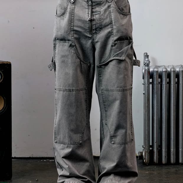 더바이닐하우스 오픈 더블니 팬츠