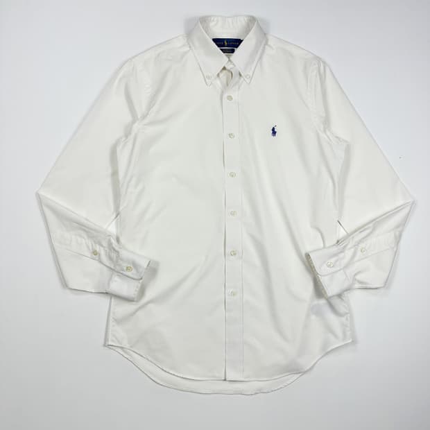 폴로 랄프로렌 클래식핏 솔리드 셔츠 화이트 S