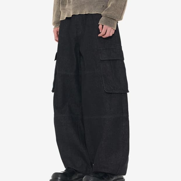 기철 카고팬츠 HARDTACK BALLOON DENIM PANTS