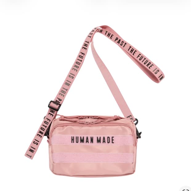 휴먼 메이드 밀리터리 파우치 핑크 크로스백