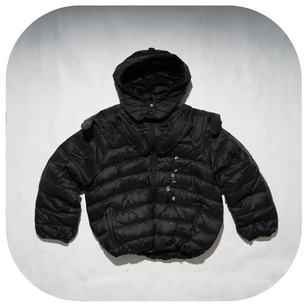 (구해요)베니스더블유 윙 푸퍼 자켓 블랙