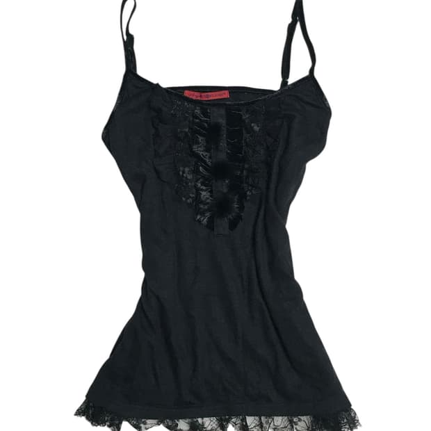 일본 빈티지 밍크폼폼 슬리브