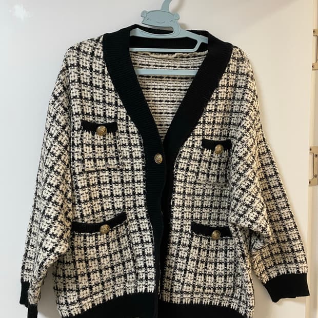 트위드 가디건