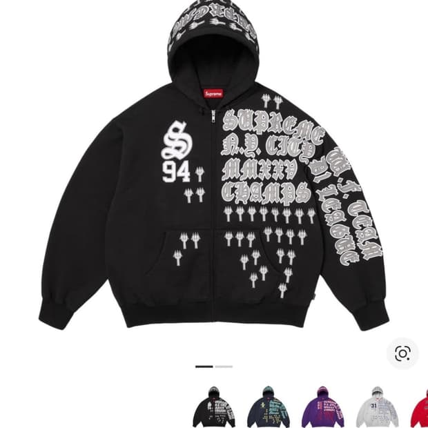 L 슈프림 리그 챔스 후드집업 