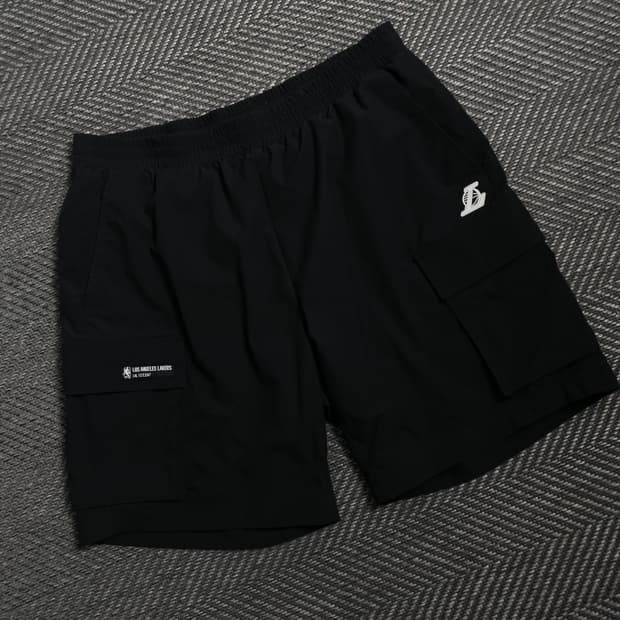 NBA LA LAKERS 카고 유틸리티 컴포터블 쇼츠 블랙y 4769