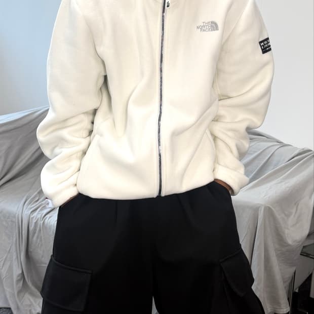 노스페이스 화이트 라벨 플리스 자켓 2XL