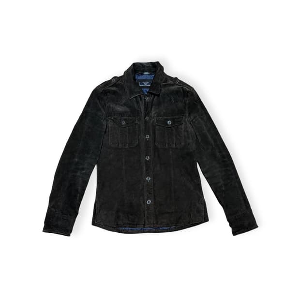 Zara Denim Coutre Suede Shirts Jacket