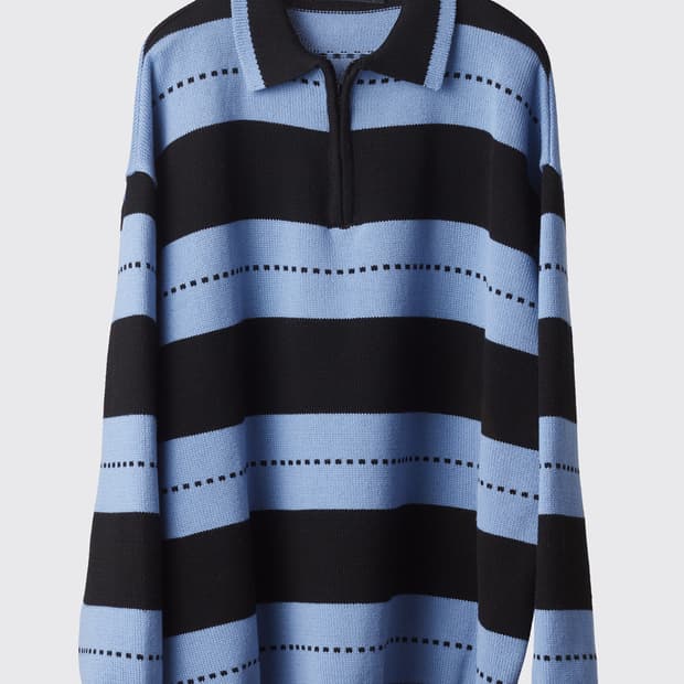 해칭룸 럭비 스트라이프 니트