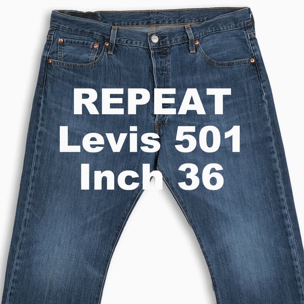 빈티지 리바이스 501 진청 36 인치 LV50136547