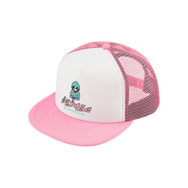 슈프림 에일리언 핑크 트러커 캡