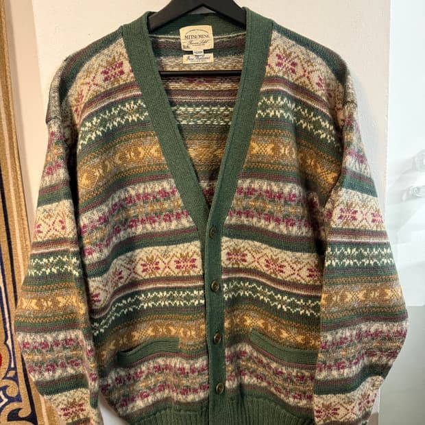 MITSUMINE Pure Shetland Wool 가디건