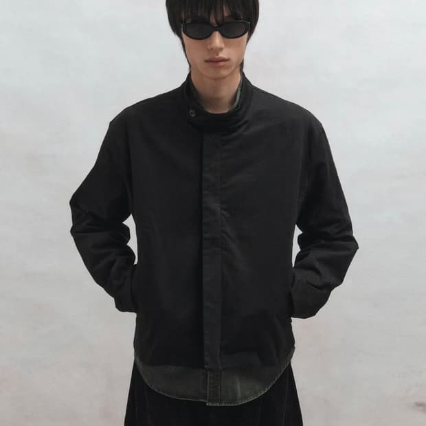 옷미새 미홀 몰스킨 코튼 라이더 자켓 (블랙) 판매