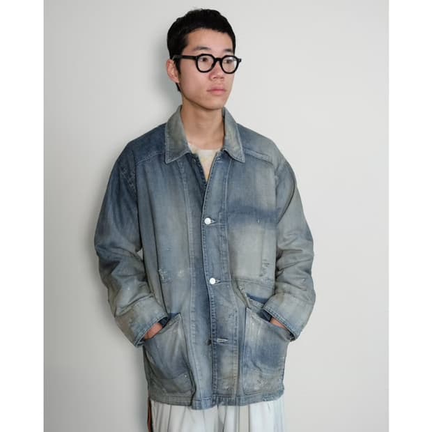 2) 안셀름 데님 커버올 자켓 인디고