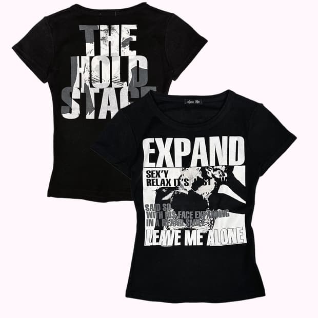 grunge girl slim crop t-shirt